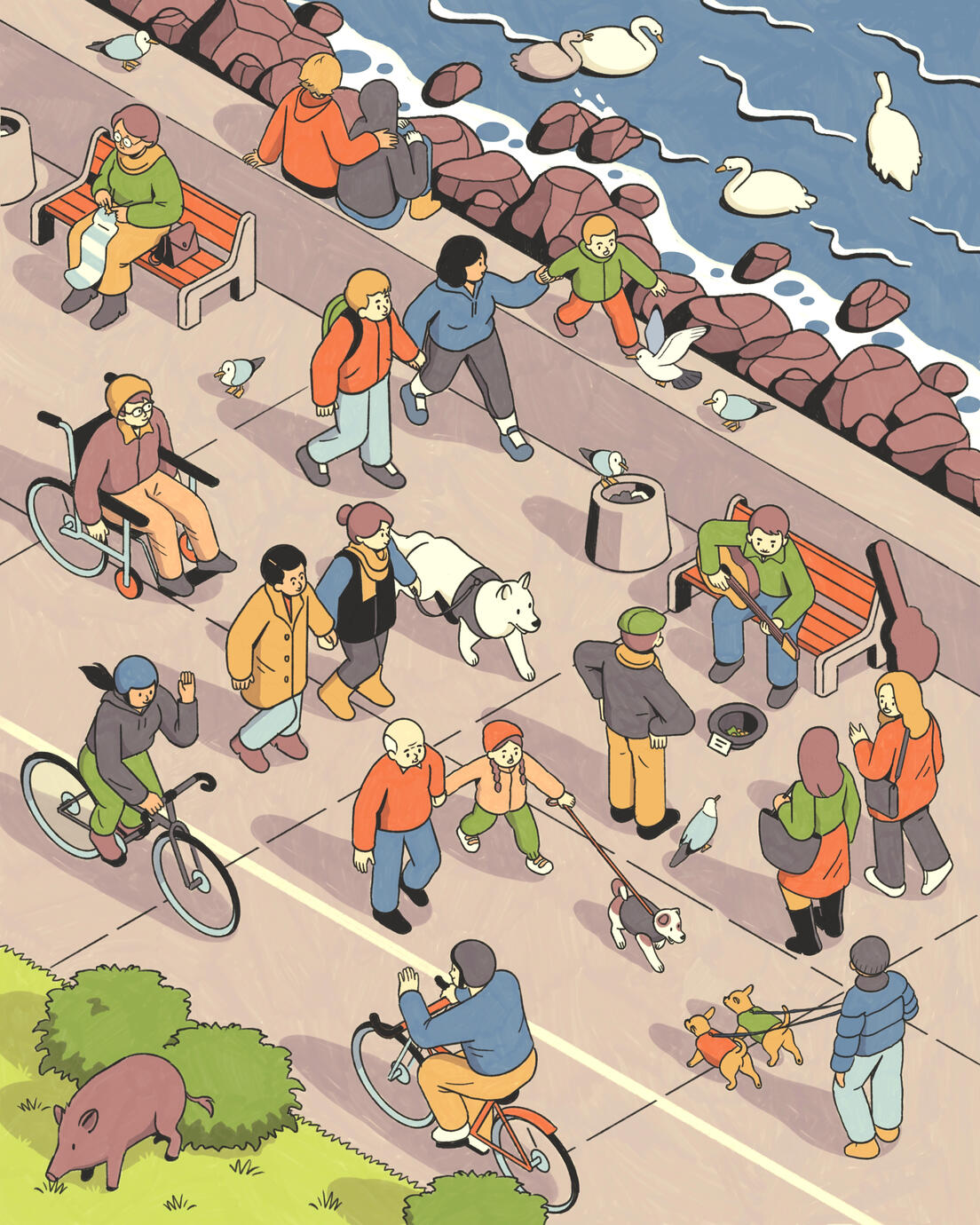 Boulevard, editorial illustration (personal work)
