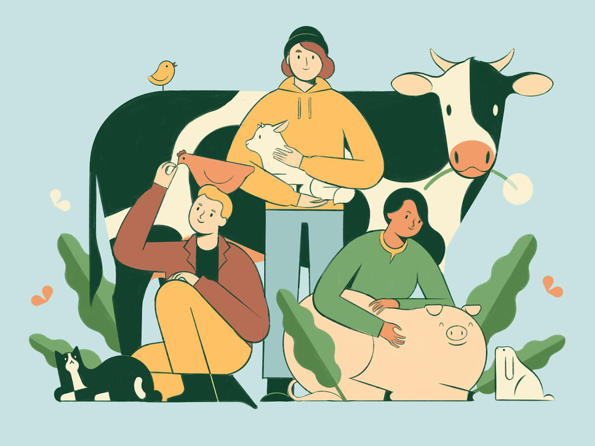 Go Vegan!, social media campaign (personal work)